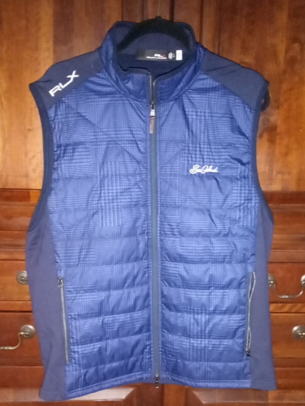 Ralph Lauren RLX Quilted Men's Pull-Over Vest From The Fabulous Sea Island Large
